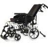 SILLA DE RUEDAS DE ALUMINIO RECLINABLE 40.5 CM GRIS MOD. BASIX