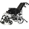 SILLA DE RUEDAS DE ALUMINIO RECLINABLE 40.5 CM GRIS MOD. BASIX