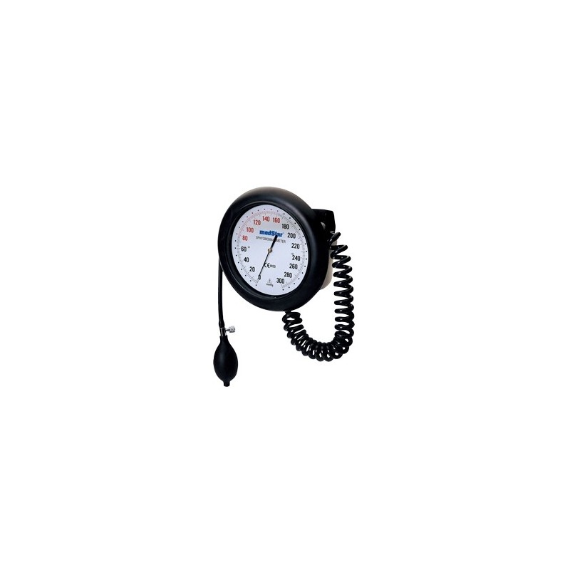 BAUMANOMETRO ANEROIDE MEDSTAR DE PARED COLOR NEGRO – SLI-HS-60D